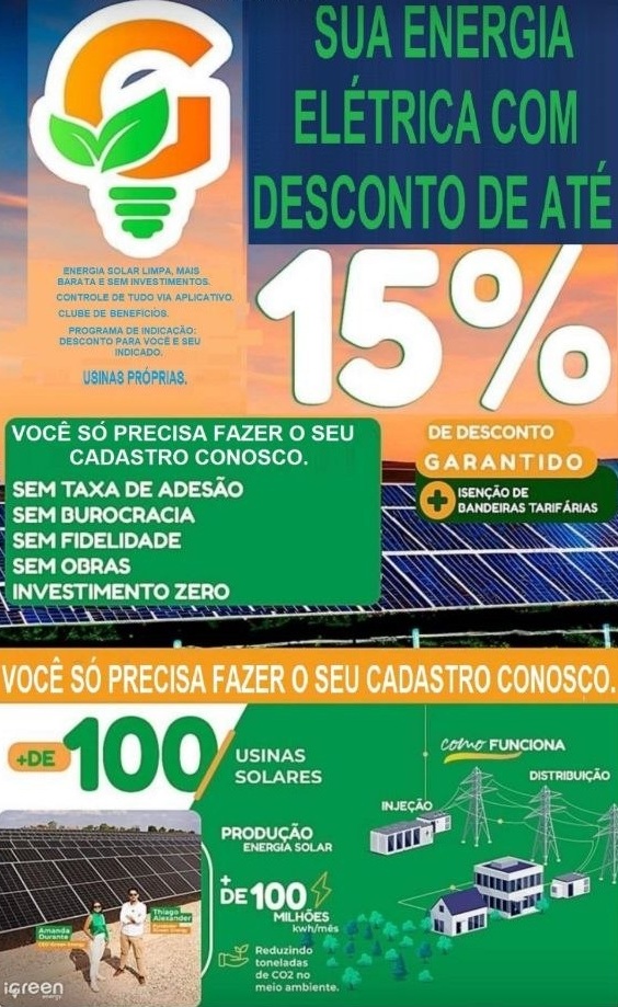 Arte de energia com desconto iGreen